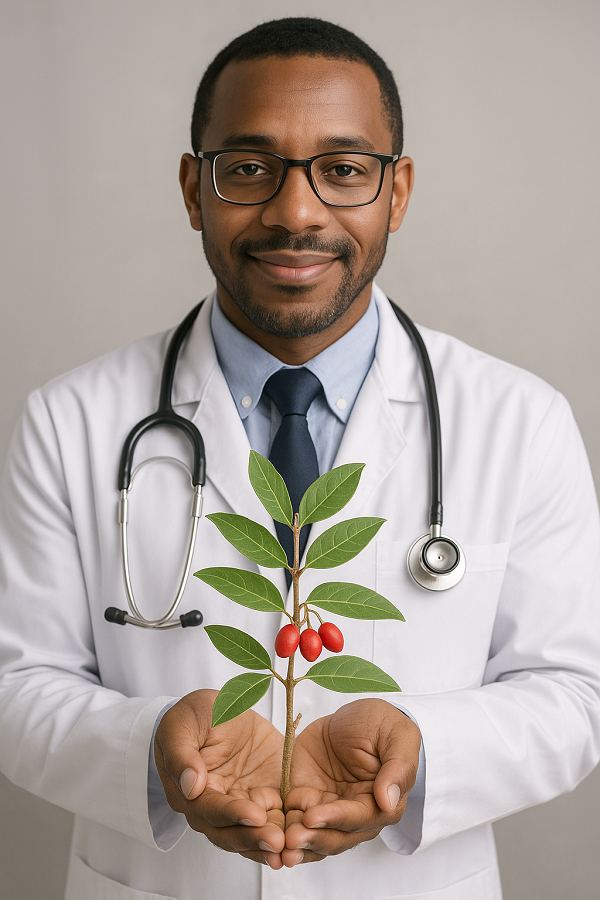 dr holding Carissa edulis herb dr holding Carissa edulis herb